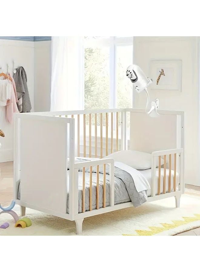 White Adjustable Camera Stand Flexible Twisted Hose Clamp Phone Holder No Drilling Quick Installation Stable Durable ABS - Image 3