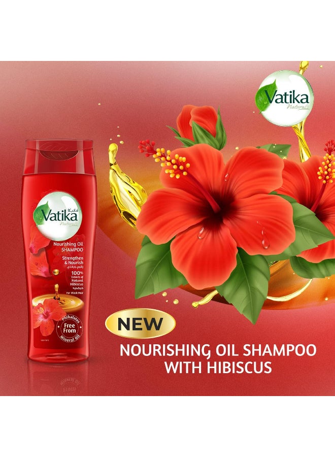 فاتيكا شامبو فاتيكا المغذي بالزيت، مستخلص الكركديه الطبيعي، يقوي ويغذي الشعر الضعيف - 425 مل - Image 2