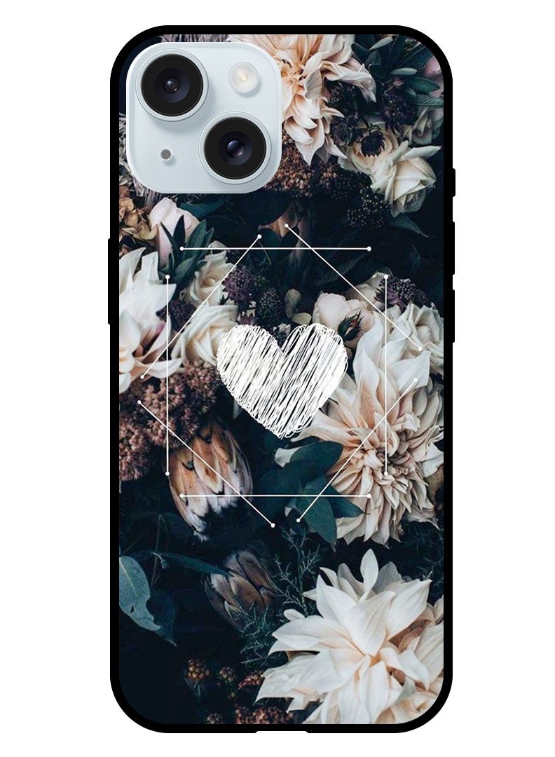 Theodor Protective Case Anti Scratch Shock Proof Bumper Cover For iPhone 15 Heart In Center - Image 1