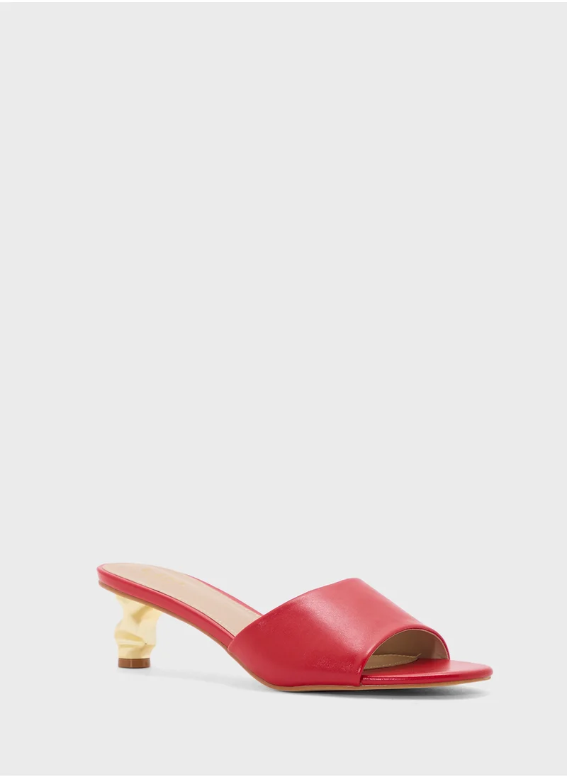 ELLA Interest Heel Mule Sandal