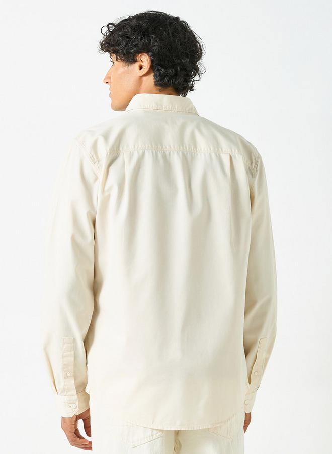 لي كوبر قميص لي كوبر سادة بأكمام طويلة وجيب - Image 3