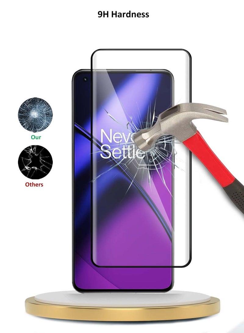 Wtech Premium Curved Edges Full Glue Full Cover Tempered Glass Screen Protector For OnePlus 11 5G 2023 Clear - Image 3