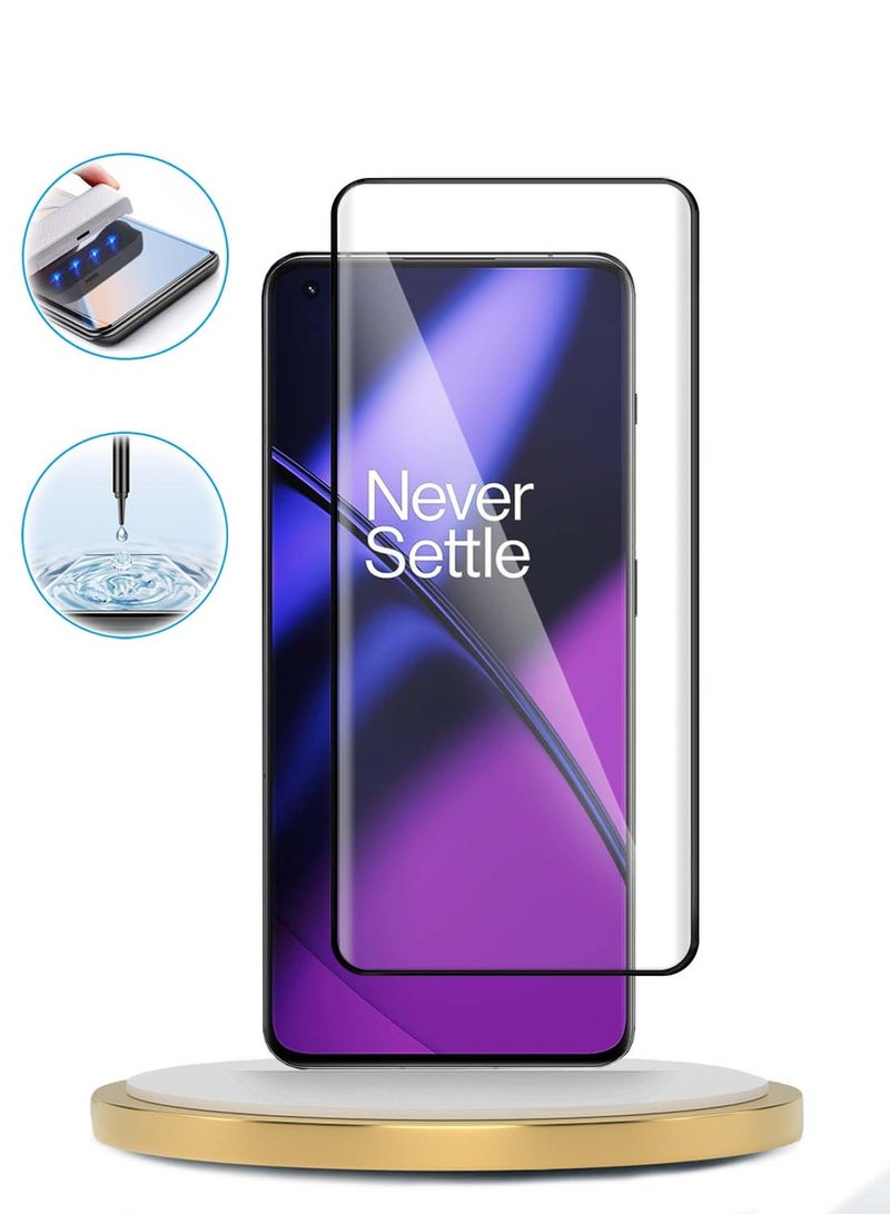Wtech Premium Curved Edges Full Glue Full Cover Tempered Glass Screen Protector For OnePlus 11 5G 2023 Clear - Image 5