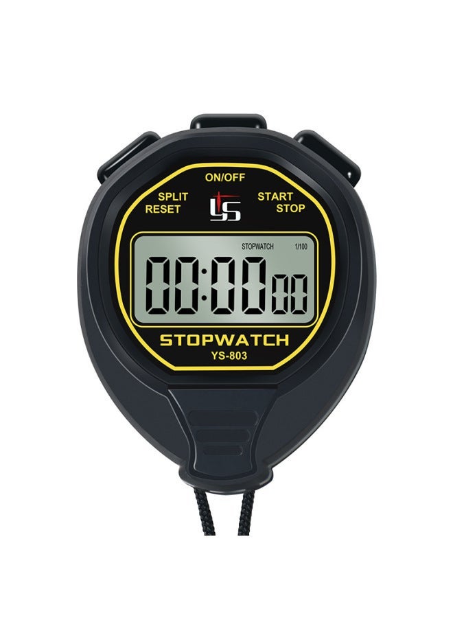 Generic Yishengys803 Electronic Waterproof Stopwatch Timer Professional Competition Track And Field Swimming Referee Fitness Coach Code Watch-Display Accuracy:YS-803 Black  - Image 5