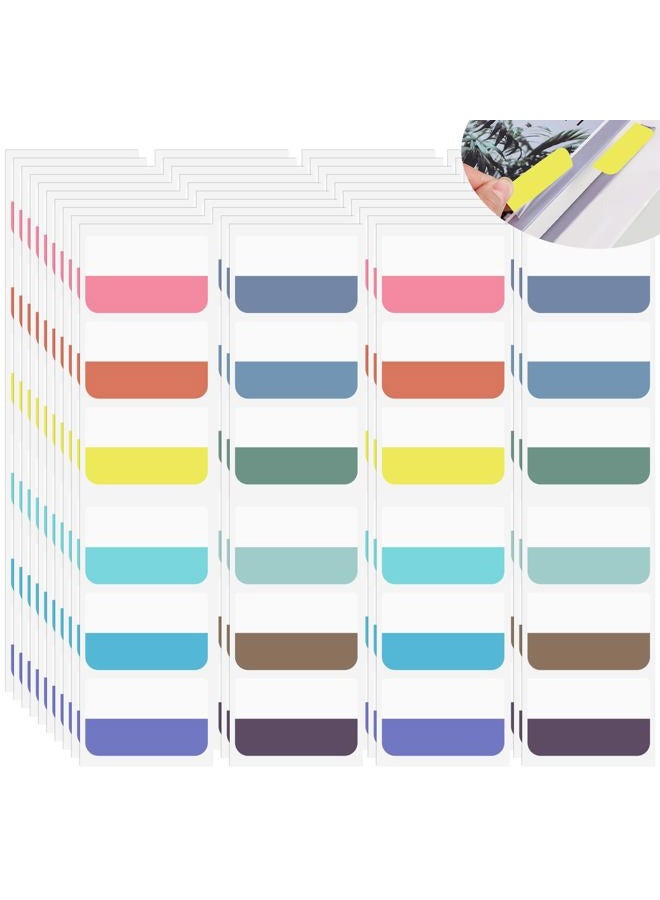 AccEncyc 240Pcs Colored Index Tab 1.8"x1" Large Book Sticky Tabs 12 Colors Repositionable Page Tabs Flags Page Markers Labels for Notebooks, Filing, Classification - Image 1