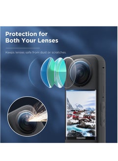 Generic Lens Guards Protector Compatible with Insta360 X3 Anti-scratch HD Protective Shell Case Insta360 X3 LCD Tempered Glass 9H Hardness For ONE X3 Panoramic Cameras Accessories  - Image 5