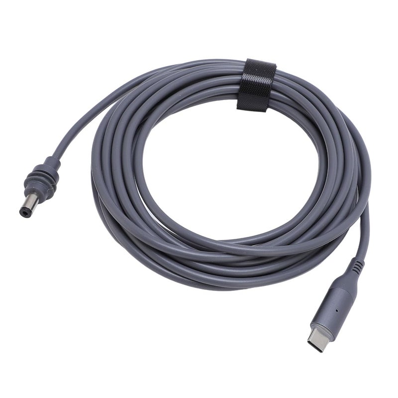Satellite USB C to DC Power Cable 10m/32ft, USB Type C to DC Cord with Red Blue LED Indicator Light, Water, for Outdoor Camping RV Travel, PD Charging Station & Mobile (#5) - Image 5