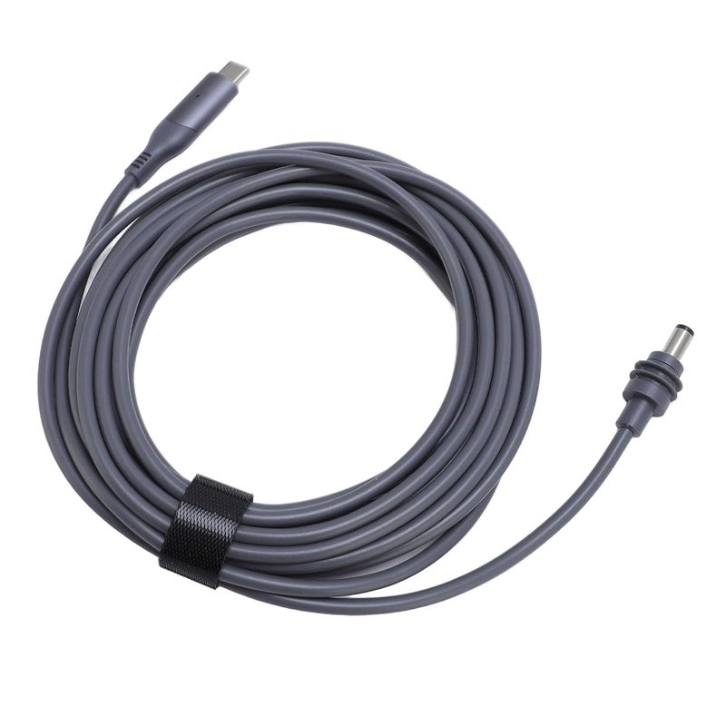 Satellite USB C to DC Power Cable 10m/32ft, USB Type C to DC Cord with Red Blue LED Indicator Light, Water, for Outdoor Camping RV Travel, PD Charging Station & Mobile (#5) - Image 4