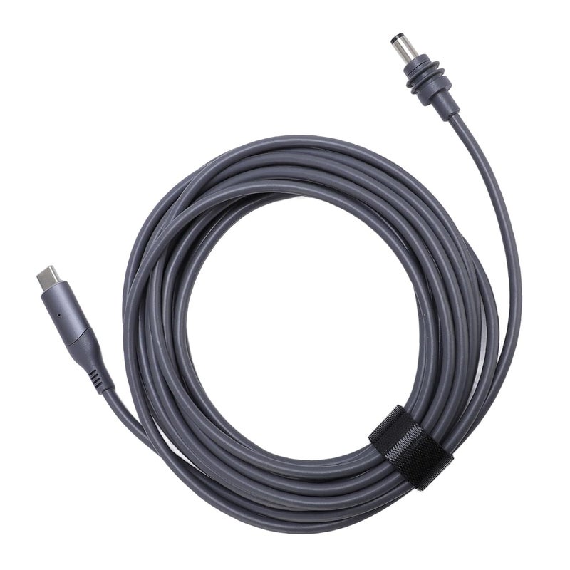 Satellite USB C to DC Power Cable 10m/32ft, USB Type C to DC Cord with Red Blue LED Indicator Light, Water, for Outdoor Camping RV Travel, PD Charging Station & Mobile (#5) - Image 3