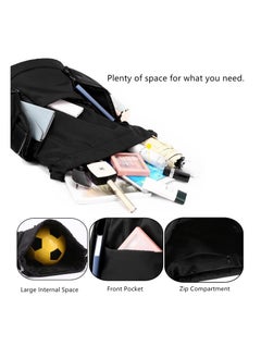 SYOSI SYOSI, Drawstring Backpack Waterproof Soccer Bag for Man and Women, Sports Basketball Gym Draw String Sackpack with Shoes Compartment Side Mesh Pockets  - Image 4