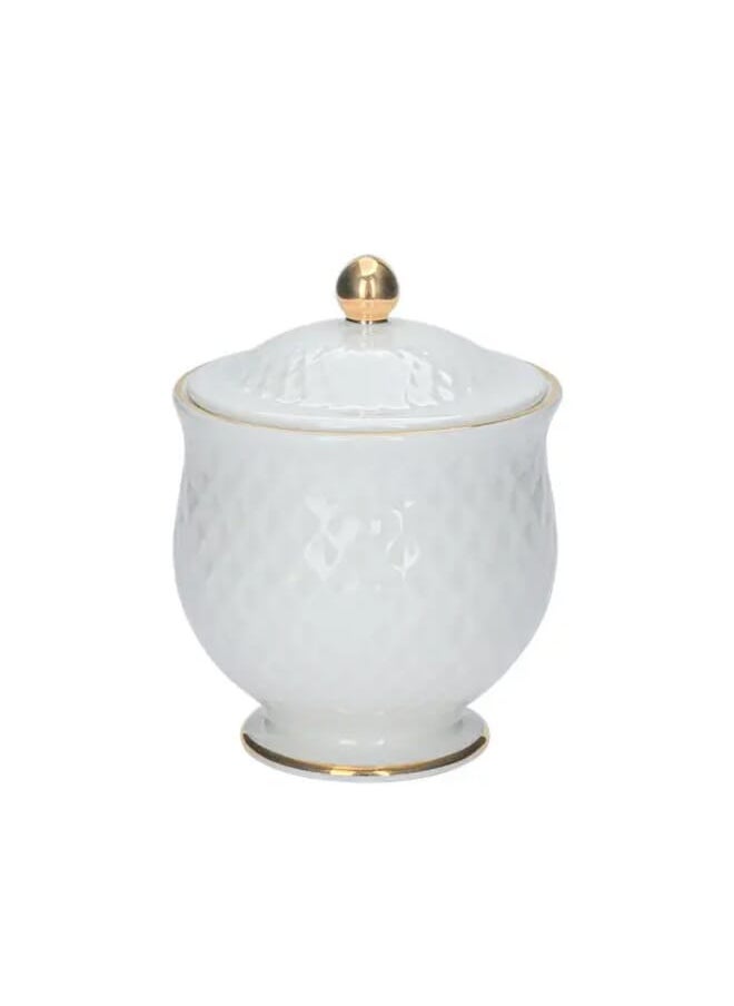 Alsaif Gallery Porcelain dinner set with golden line 66 pieces  - Image 3