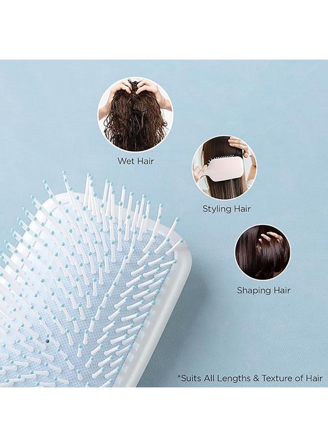 هارتس فرشاة الشعر | فرشاة ذات شعيرات | فرشاة شعر مع مجداف | فرشاة فك تشابك الشعر | مناسب لجميع أنواع الشعر | فرشاة تصفيف الشعر | Xh45Ble | أزرق - Image 4