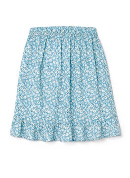 Tchibo Kids Girl Floral Print Midi Skirts, Turquoise  - Image 3