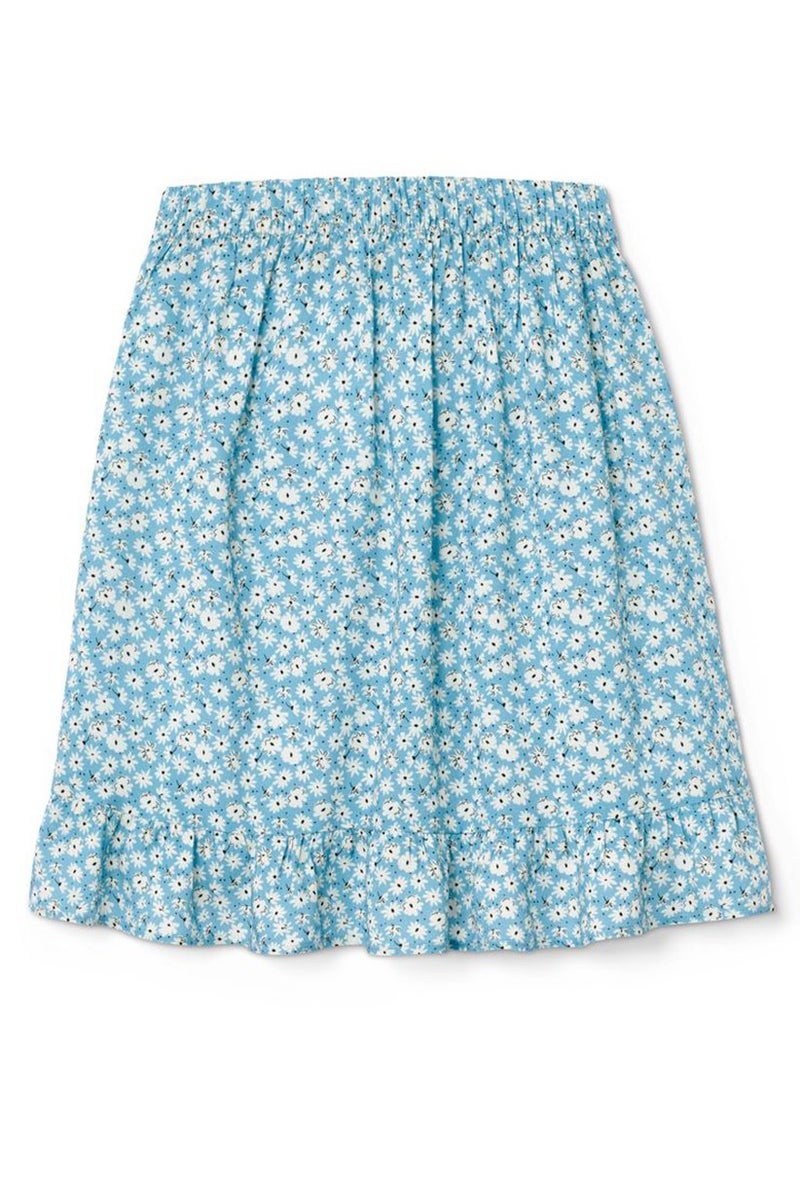 Tchibo Kids Girl Floral Print Midi Skirts, Turquoise - Image 3