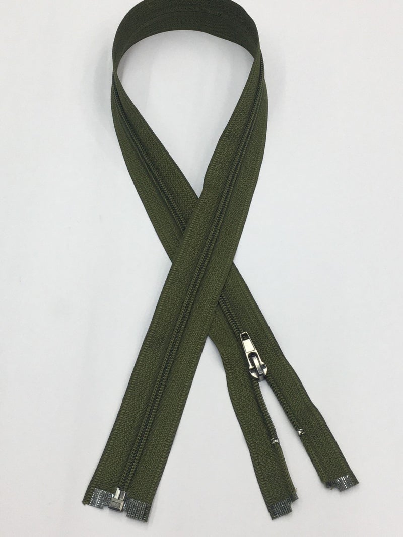 Karan Tuhafiye Karan Haberdashery Tracksuit Coat Zipper 70 cm Khaki  - Image 1