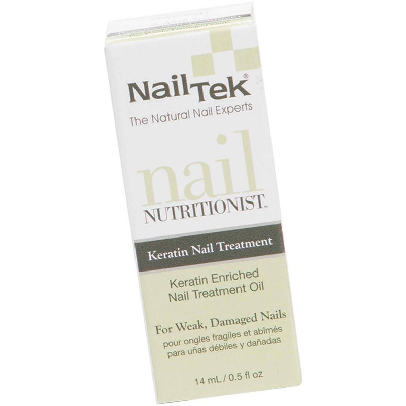 Nail Tek Nail Nutritionist Keratin Enriched Nail Treatment Oil for Weak and Damaged Nails 05 oz 1Pack