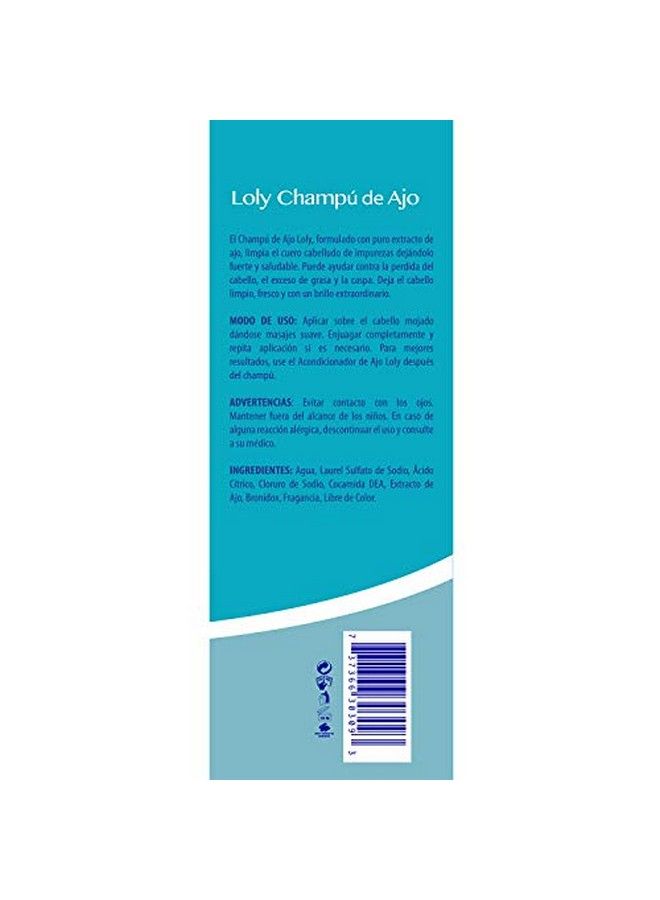 Loly Garlic Shampoo Unscented 16Oz (Pack Of 2)
