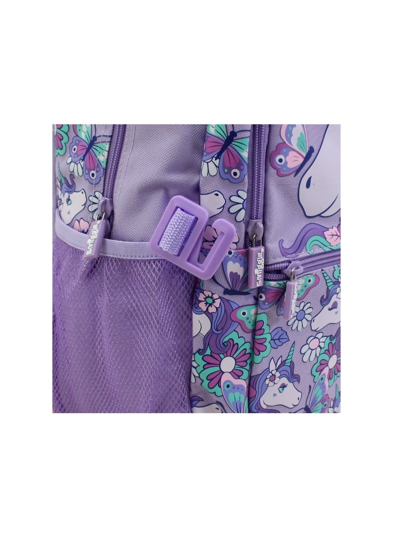سميجل حقيبة ظهر Smiggle بتصميم وحيد القرن، مقاس 17 بوصة – بنفسجي - Image 3