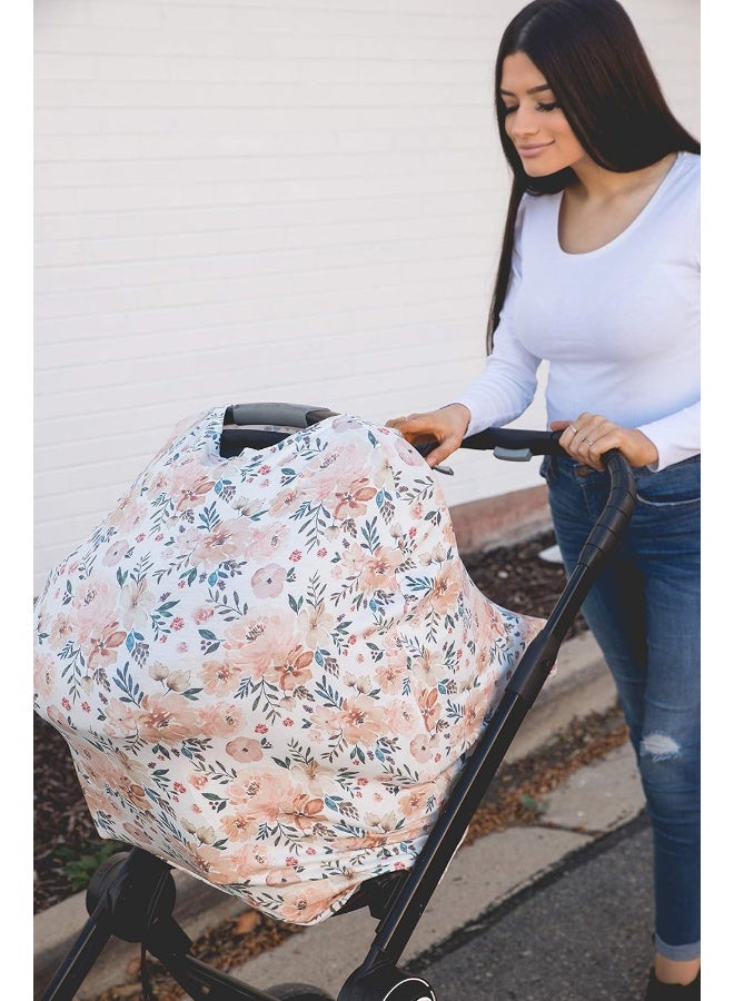 Copper Pearl Copper Pearl Multi-Use Cover: Car Seat Covers, Nursing Cover, and Stroller Cover for Sun - Autumn - Image 4