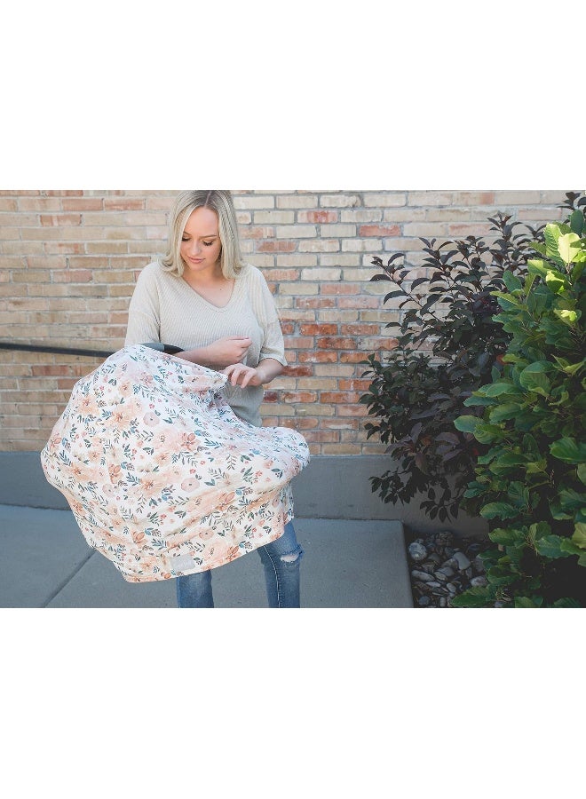 Copper Pearl Copper Pearl Multi-Use Cover: Car Seat Covers, Nursing Cover, and Stroller Cover for Sun - Autumn - Image 5
