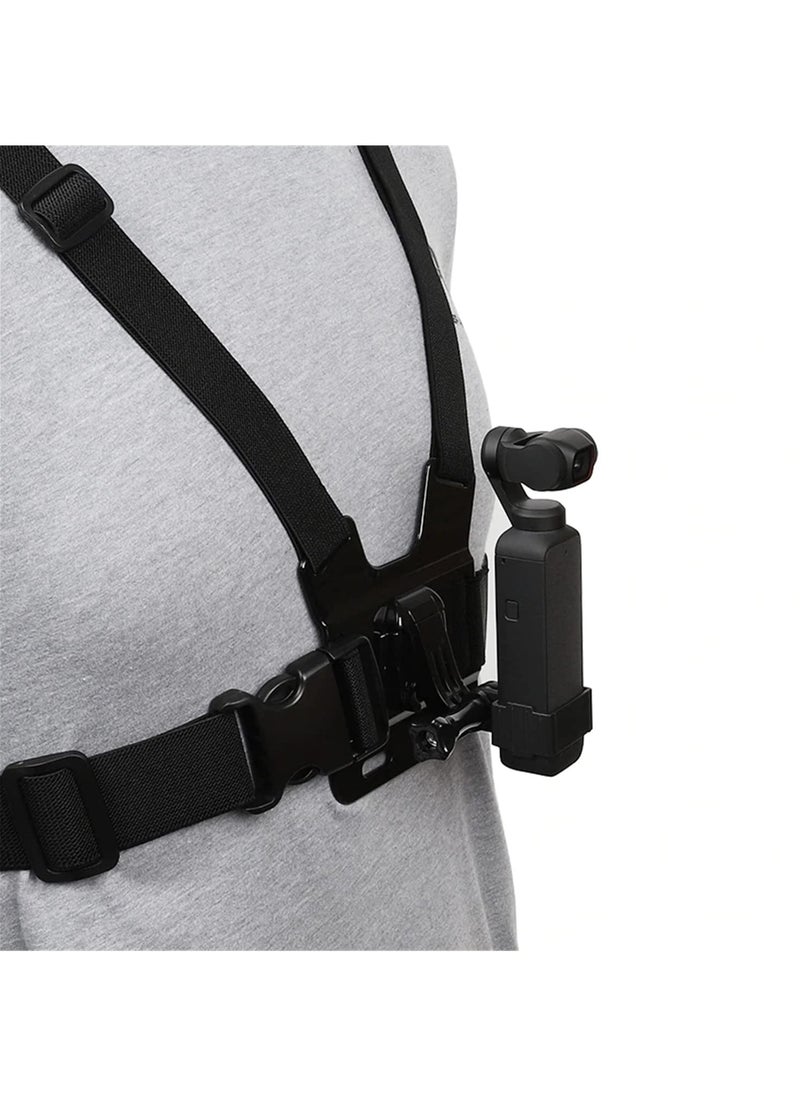 Generic - Camera Accessory Kit Chest Mount Wrist Strap Backpack Clip Mount Compatible with Insta360 One X2/GO 2/One R/One X/Osmo Action/Hero 11/10/ 9/ 8/ 7/ 6/5/4/3 - Image 1