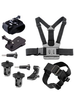 Camera Accessory Kit Chest Mount Wrist Strap Backpack Clip Mount Compatible with Insta360 One X2/GO 2/One R/One X/Osmo Action/Hero 11/10/ 9/ 8/ 7/ 6/5/4/3