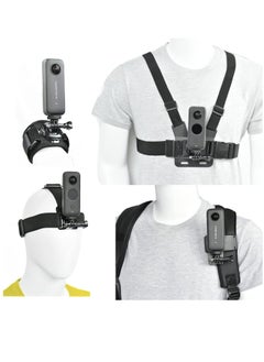 Generic Camera Accessory Kit Chest Mount Wrist Strap Backpack Clip Mount Compatible with Insta360 One X2/GO 2/One R/One X/Osmo Action/Hero 11/10/ 9/ 8/ 7/ 6/5/4/3  - Image 2