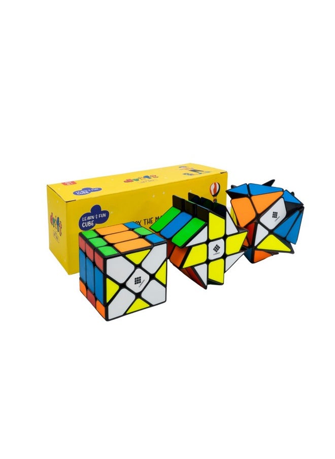 Cubelelo - Cubelelo Drift Axis, Fisher & Windmill (Tiled) Cube (v2) Gift Box | Unique Shape Mod Puzzle Toy with New Challenges | Intermediate & Advanced Level | Ideal Gift for Adult & Kid Cubers - Image 1