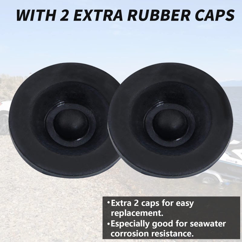 iBroPrat 2pcs Trailer Axle Dust Cap Cup Grease Cover 1.98" Hub with Extra 2 Rubber Plugs,Trailer Axle Wheel Hub and Bearing Dust Cap for Most 2000 to 3500 Pound Axles Dexter - Image 5