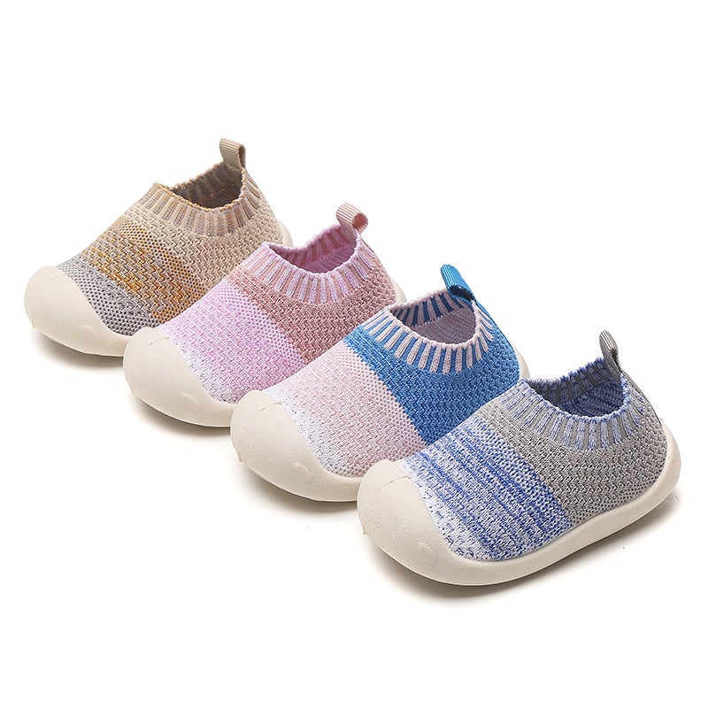 Baby Toddler Shoes Soft Bottom Breathable Fly Woven Baby Shoes 2022 New One-Year-Old 1-3 Non-Slip Knitted - Image 5
