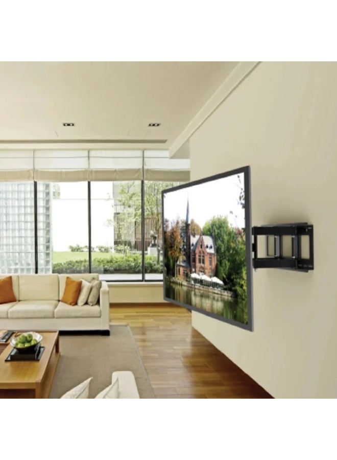 بيتيك حامل تلفزيون جداري متحرك يدعم شاشات التلفزيون 50–110 بوصة، ذراع مزدوج ثقيل التحمل يتحمل حتى 110 كجم (242 رطل) | متوافق مع ما يصل إلى VESA 800×600 مم، حركة كاملة مع إمالة ودوران، امتداد 40–470 مم، أسود | TF-P86 - Image 2