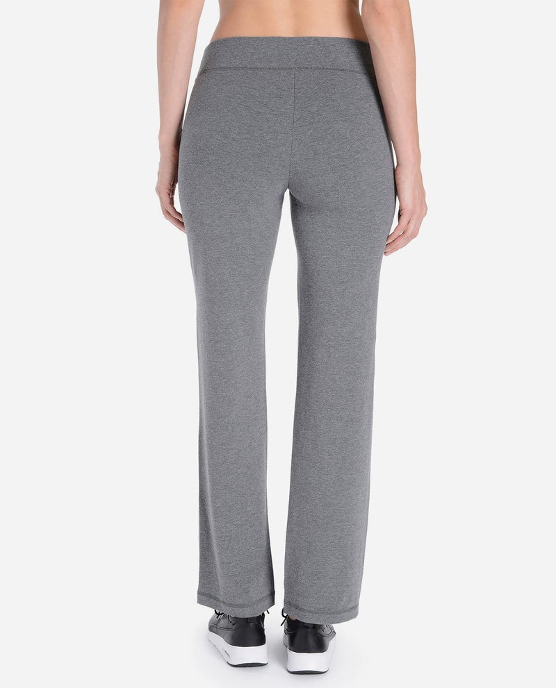 Danskin Essentials Yoga Pant (US, Large, Charcoal Grey Heather) - Image 3