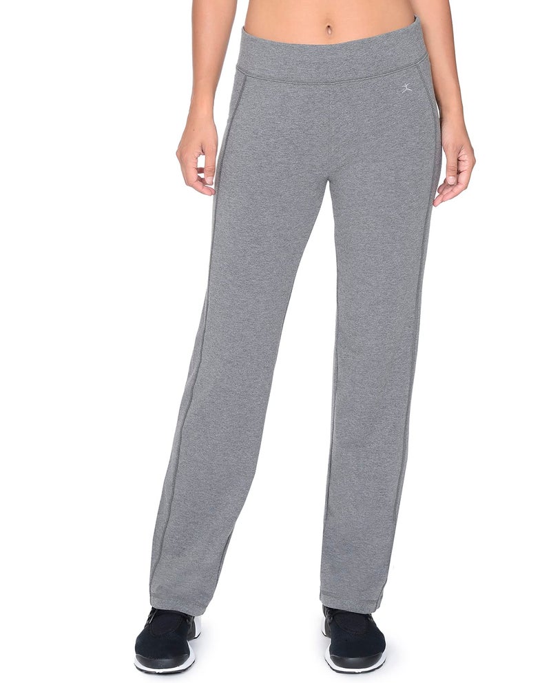 Danskin Essentials Yoga Pant (US, Large, Charcoal Grey Heather) - Image 4