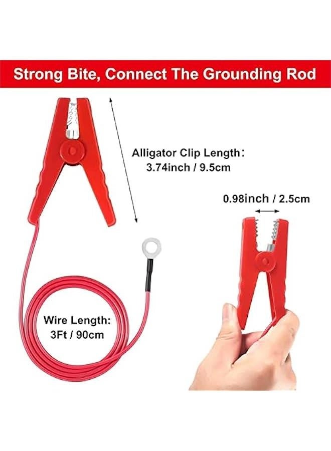 Generic Electric Fence Clips - Electric Fence Jump Connector | 2 Electric Fence Lead Wire | Fence Connectors Solar Charger with Alligator Clip | Alligator Clips Booster Jumper Cable for Safety  - Image 5