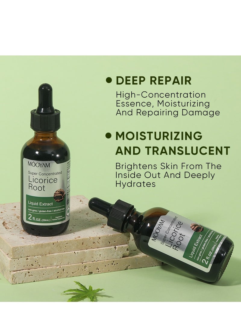 MOOYAM Licorice Root Extract, Alcohol Free Tincture, Vegetarian Liquid Suppleme  - Image 2