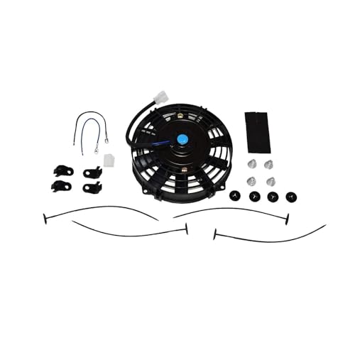 A-Team Performance Universal 8-Inch High Performance Radiator Cooling Fan - Type 120021 12V 1700 CFM Black - Reversible Flat Blades & Battery-Operated Cooling Fan - Image 5