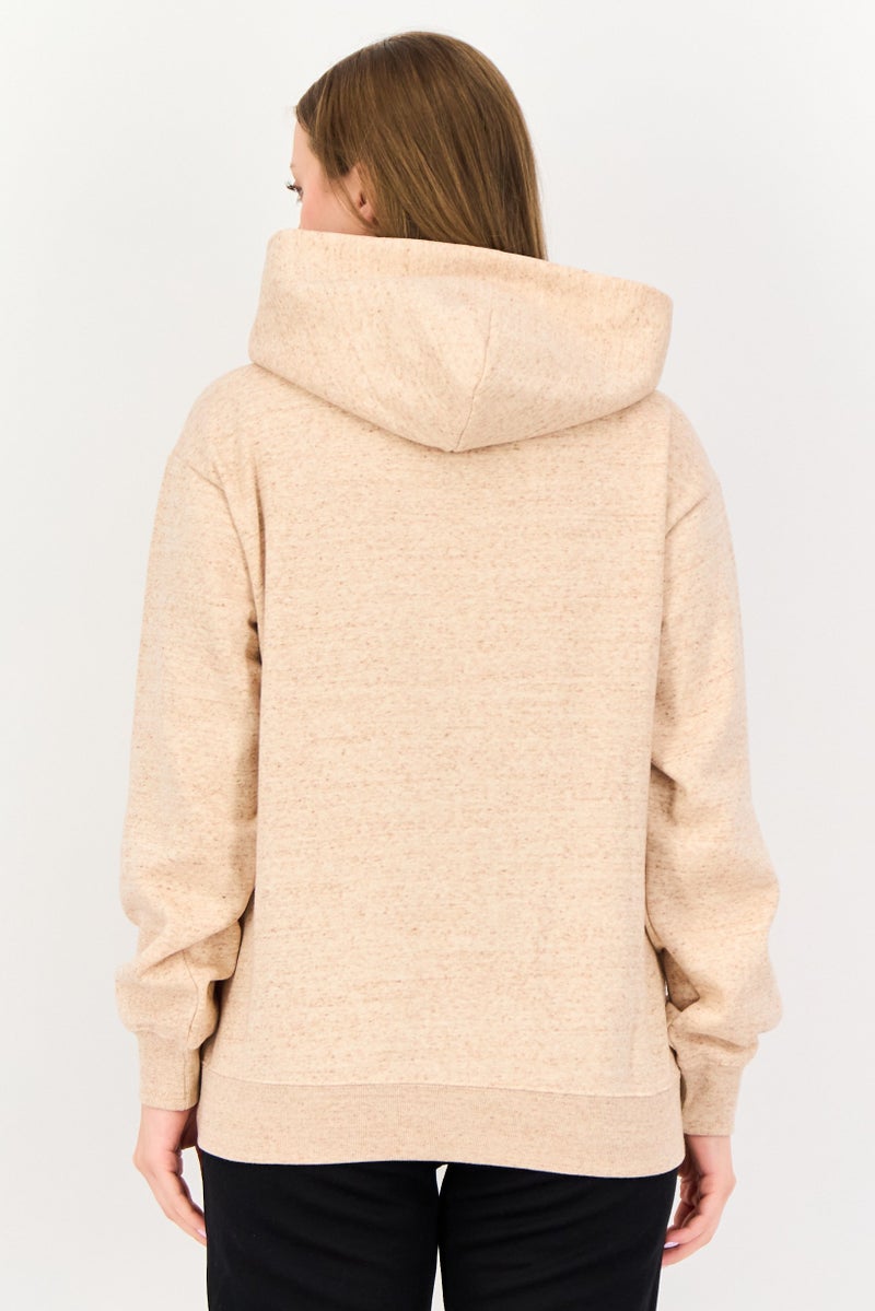 Champion Women Sportswear Fit Long Sleeve Outdoor Hoodie, Heather Beige - Image 2