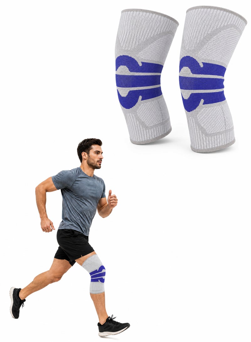 DBLEW Knee Brace Compression Sleeve for Pain Relief, Joint Support, Sports and Daily Activities, Extra Large - Image 1