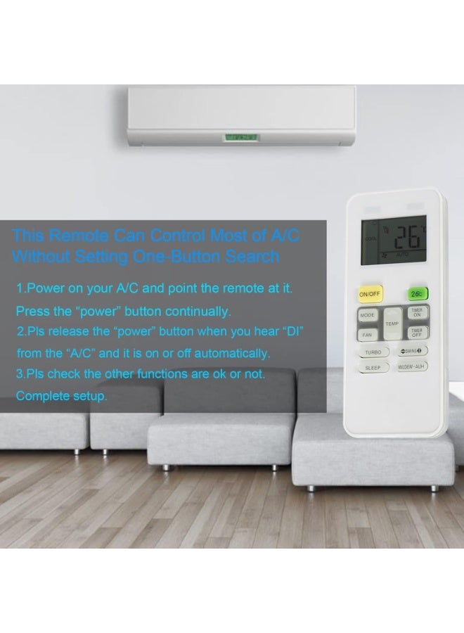 هوايو جهاز تحكم عن بعد عالمي لمكيف الهواء من ميديا، جهاز تحكم عن بعد لمكيف الهواء لجميع الموديلات R06/BGCE R06/BGE R51/E R51/CE R51M/CE R51D/E R51M/BGE RG52B/BGE RG52B/BGCE R11CG/E R11HG-E R11HG/E R09C/BG - Image 5