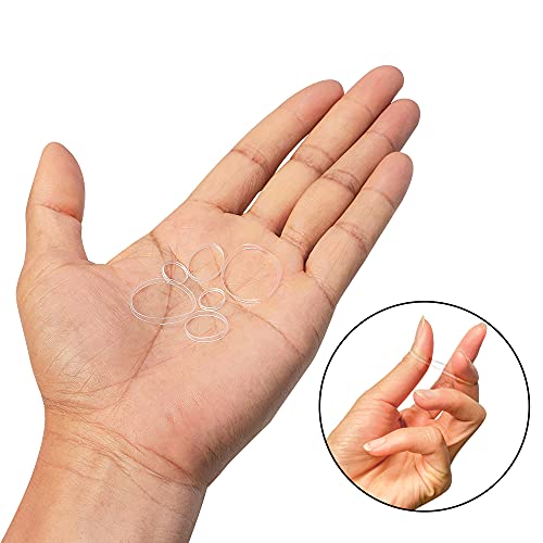 Minihope Mini Rubber Bands Soft Elastic Bands Clear Polyband Elastics 1000 Count for Women Kids Braids Hair Clear - Fine Hair Pain-Free - Image 4