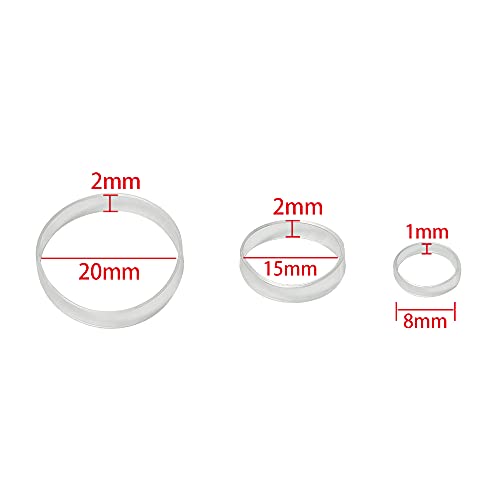 Minihope Mini Rubber Bands Soft Elastic Bands Clear Polyband Elastics 1000 Count for Women Kids Braids Hair Clear - Fine Hair Pain-Free - Image 2