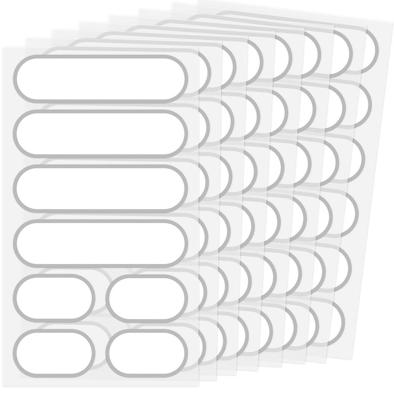 CHUBBIEE Removable Waterproof Food Labels Writeon Kitchen Labels for POP Food Storage Containers Jars and Home Organization Pantry  Spice Sticker Pack of 64