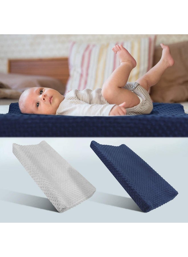 Babebay Changing Pad Cover - Ultra Soft Minky Dots Plush Changing Table Covers - Image 3