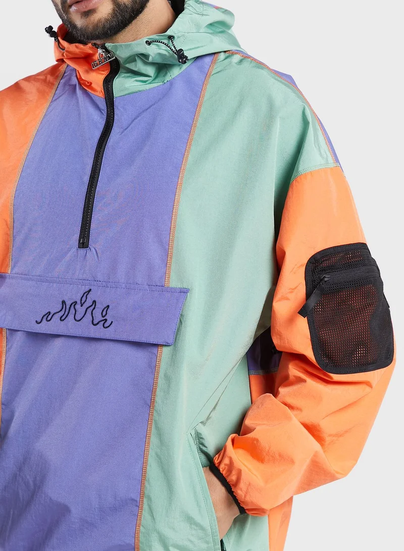 Grimey Snow Fox Raincoat