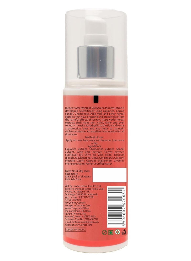 JOVEES HERBAL Sunscreen Fairness Lotion SPF 25 100ml - Image 2