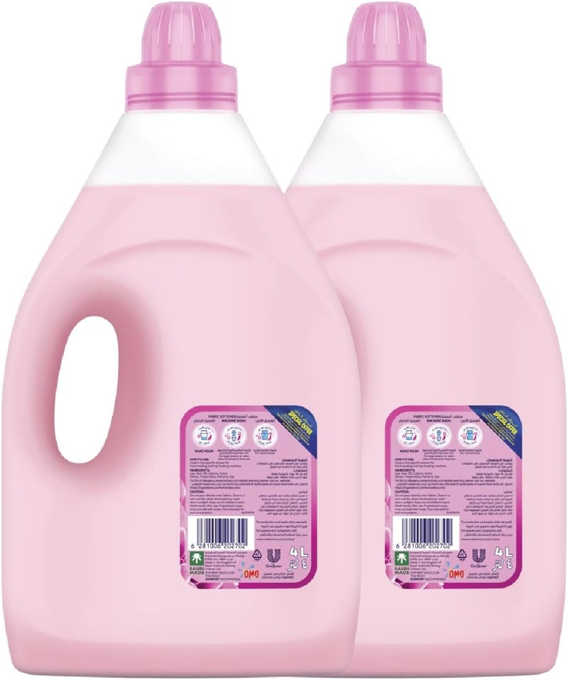 Comfort Fabric Softener, Flora Soft, 4L x 2 with Freshness-Burst Technology - Image 2