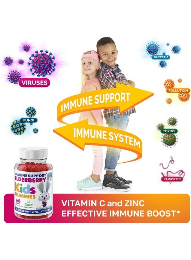 Dr. Moritz Elderberry Gummies for Kids (2 Pack) Natural Immune System Booster and Health Support with Black Sambucus Elderberries Extract - Vitamin and Zinc Herbal Immunity Boost Supplement for Childre - Image 3
