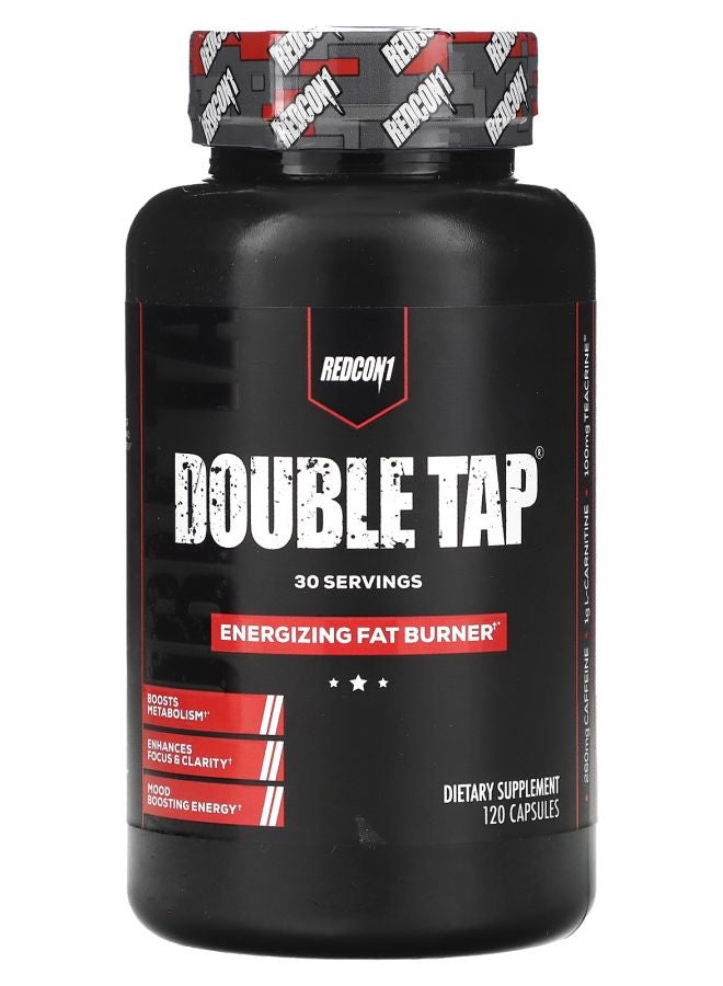 REDCON1 Double Tap Energizing Fat Burner 120 Capsules