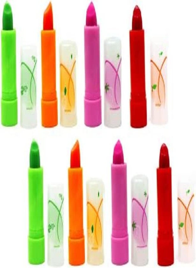 Elecsera 3D Natural Lip Balm Long Lasting Lip Makeup Lip Balm Fruity Fruity (Pack of: 8, 20 g) - Image 1
