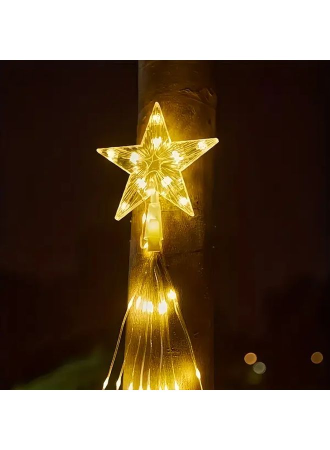 200 LED Star Night Lights 8 Modes Outdoor Solar String Lights For Christmas Tree Decoration - Image 4